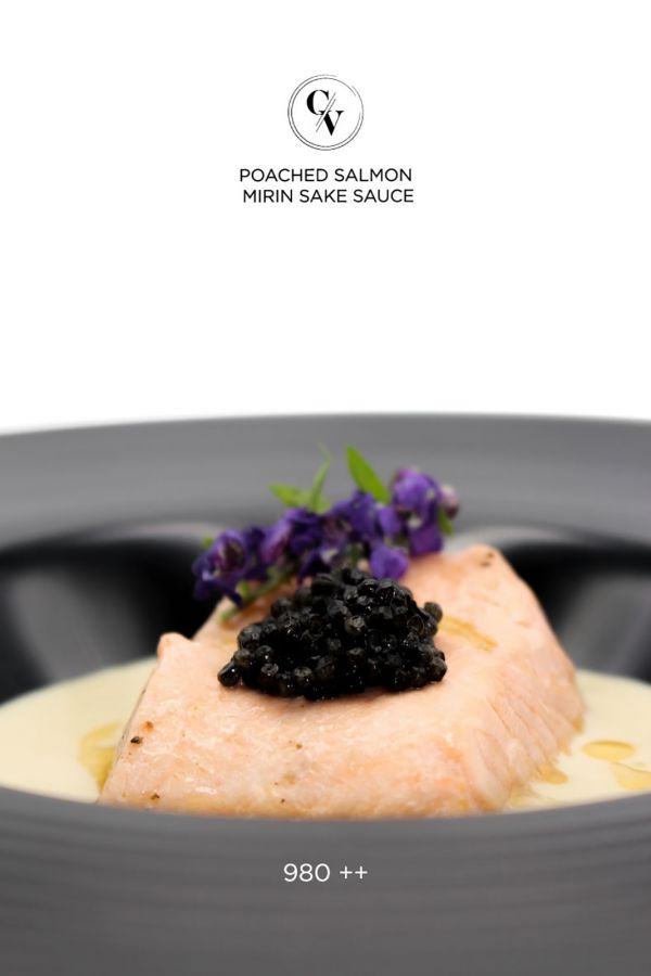 Caviar Cafe : Poached Salmon Mirin Sake Sauce